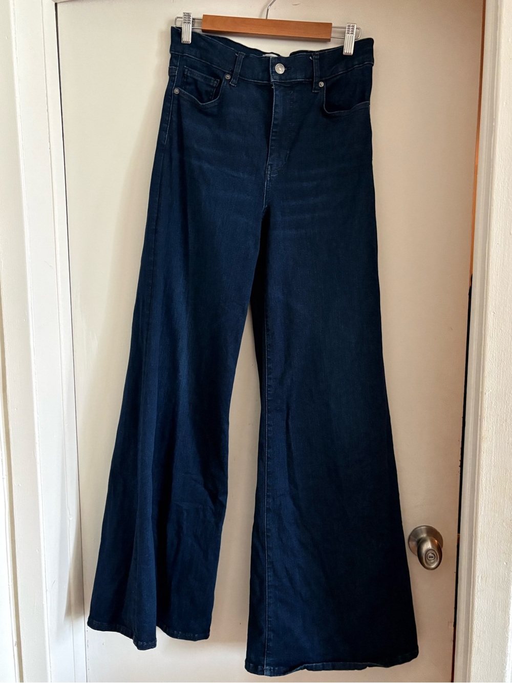 Frame Denim Dark Blue Palazzo Jeans